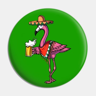 Flamingo Cinco de Mayo Fiesa Pin