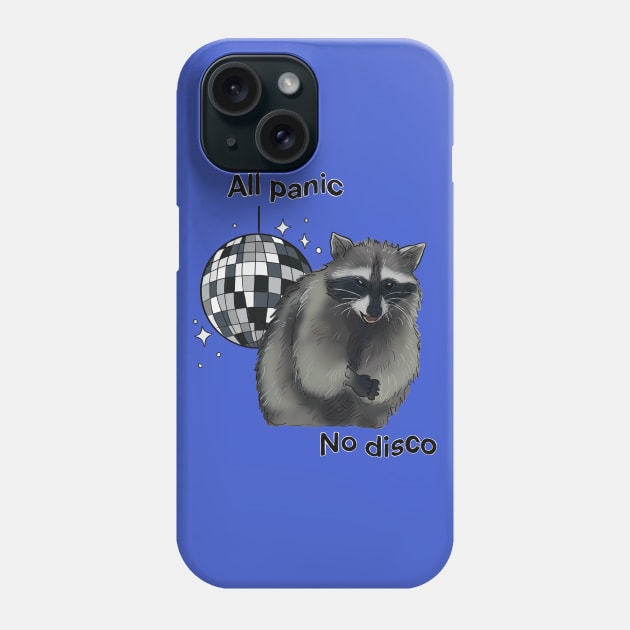 All Panic No Disco Raccoon Phone Case by PepperLime