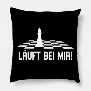 Läuft Bei Mir Schach Läufer Lustiges Schachspieler Pillow