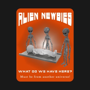 Alien Newbies - Orange and White T-Shirt