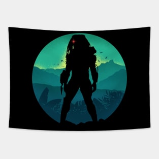 Alien Hunter 80s Movie Tapestry