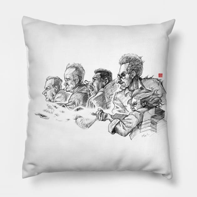 One Last Time (Sketch Only) Pillow by Huluhua