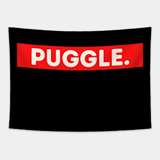 Puggle - funny words - funny sayings Tapestry