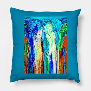 Waterfall Abstract Pillow