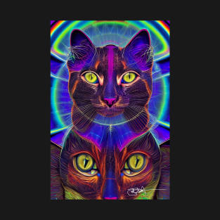 Trippy Cat Vibes 23 T-Shirt