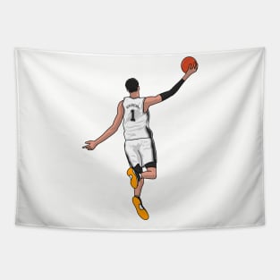 Wemby dunk Tapestry