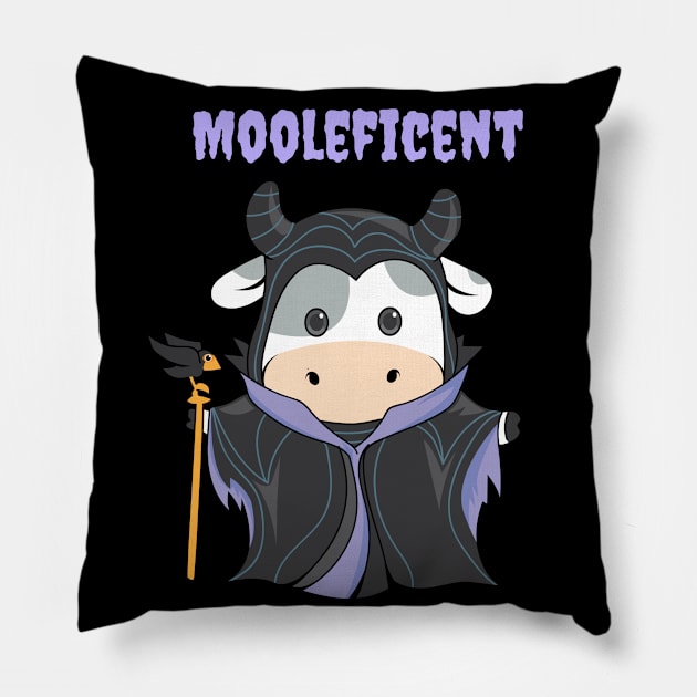 Mooleficent Pillow by My Tribe Apparel