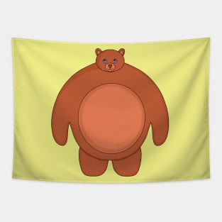 A Cute Chubby Bear Tapestry