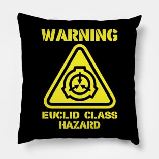 SCP Warning Euclid Class Hazard Pillow