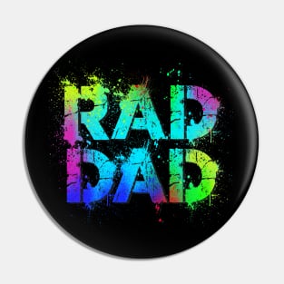 'Rad Dads 80s' Amazing Eighties Vintage Gift Pin