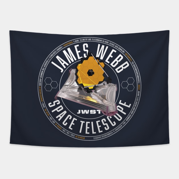 James Webb Space Telescope Tapestry by MindsparkCreative