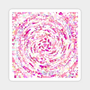 Twirl of Pink Diamond Arrows Magnet