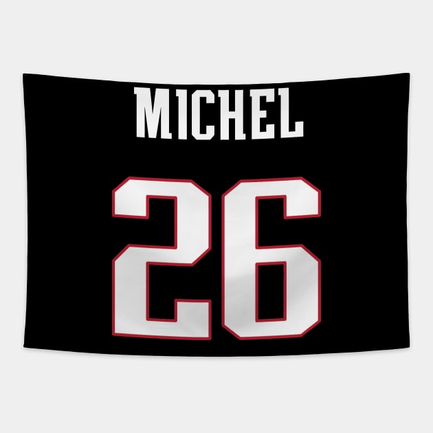 Sony Michel Patriots Tapestry by telutiga