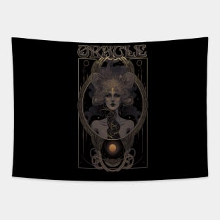 Oracle - Ancient Priestess of Prophecy Art Nouveau Tapestry