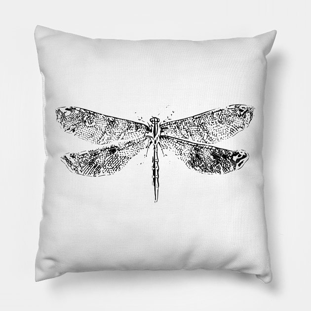 Dragonfly Pillow by Nimmersatt