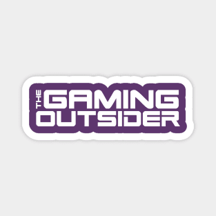 The Gaming Outsider - White Text Only Magnet