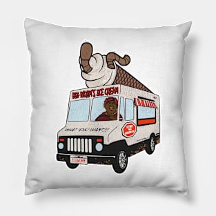 Big Worms Ice Cream Truck Pillow