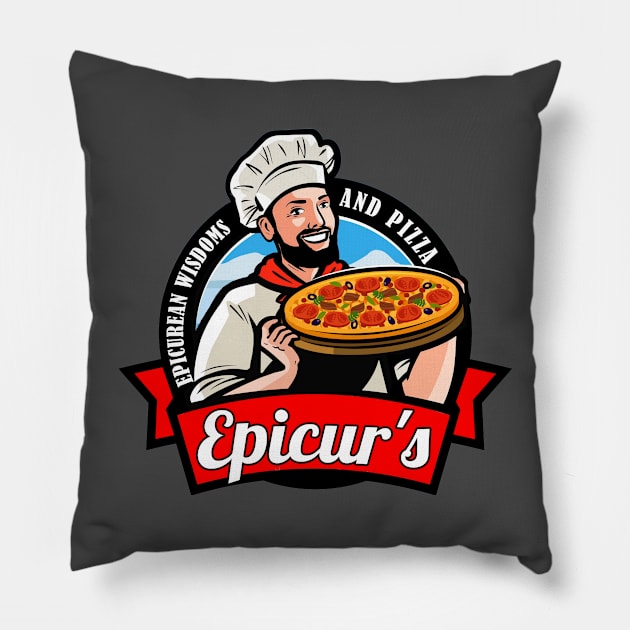 Epicurean Pizza Logo Pillow by Epicurean Pizza