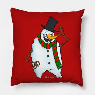 Christmas Snowman Pillow