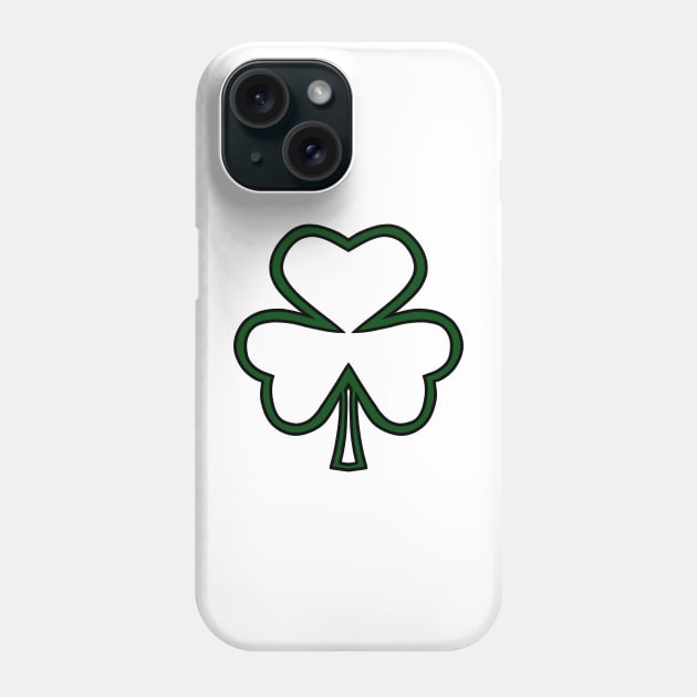 DARK Green Shamrock Phone Case by SartorisArt1