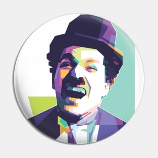 Charlie Chaplin WPAP Pin