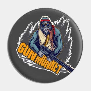 Gun Monkey First Blood Pin