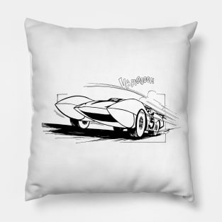 Mach 5 Lineart Pillow