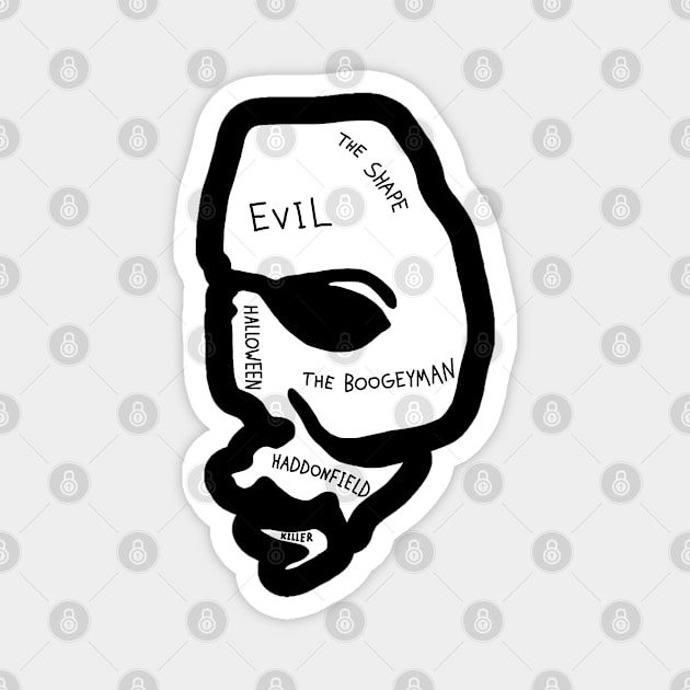 Michael Myers with Text Magnet by GiantAlienMonster