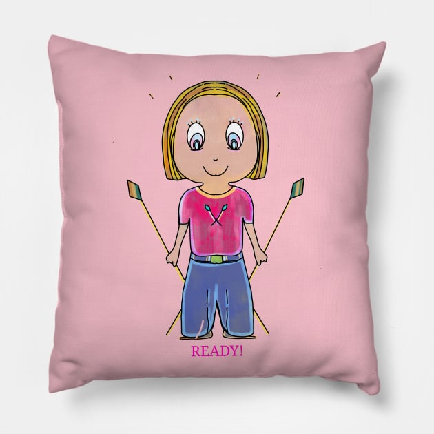 I am ready strong woman inner strength Pillow by jen28