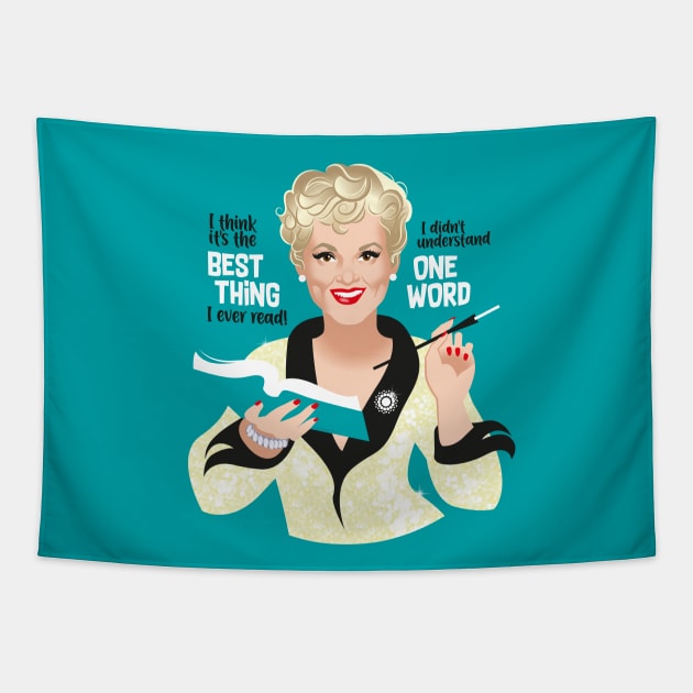 Judy Holliday Tapestry by AlejandroMogolloArt