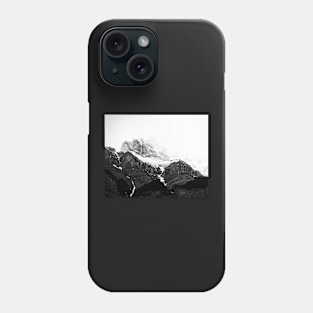 Mountains print, Nature, Landscape, Scandinavian, Nordic, Fashion print, Scandinavian art, Modern art, Wall art, Print, Minimalistic, Modern Phone Case