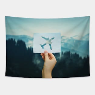 holding plane icon Tapestry