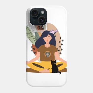 Sukhasana Yoga Pose - Easy Seat Meditation Phone Case