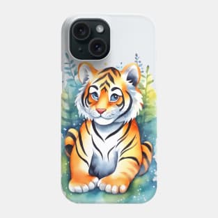 Baby Tiger Nature Kids Illustration Phone Case