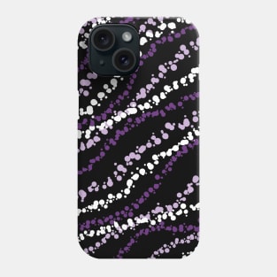 Dotty Purple Line Pattern Phone Case