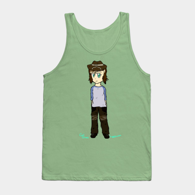 Chibi Carl Grimes The Walking Dead Chandler Riggs Tank Top