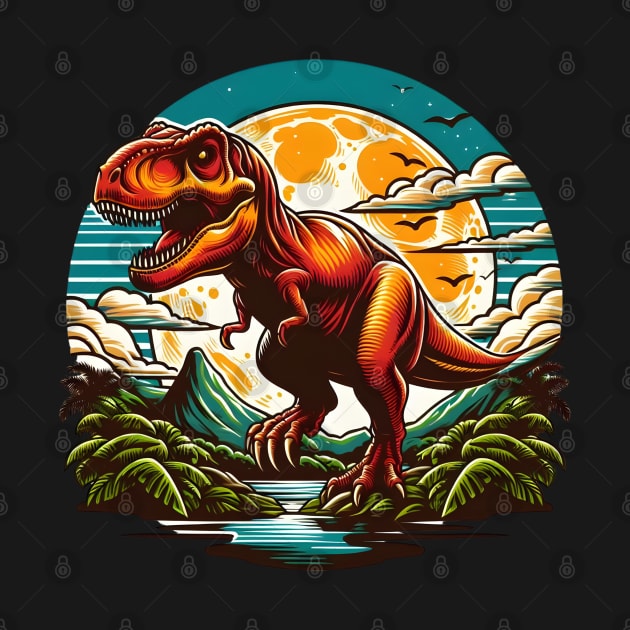 Retro T-Rex by Annabelhut