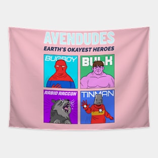 Avendudes Funny Earths Okayest Heroes Tapestry