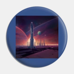 Interplanetary Spaceport Pin