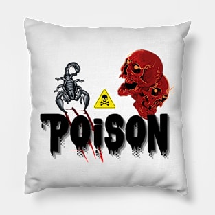 Horror - Poisonous Skull and Scorpion Pillow