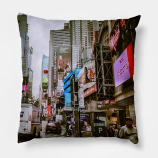 Times Square, Manhattan, New York City Pillow