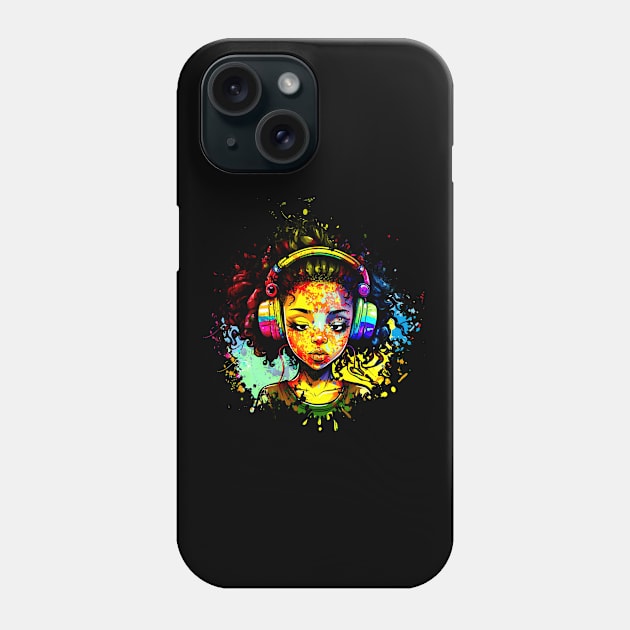 hip Hop girl watercolor Phone Case by SerenityByAlex