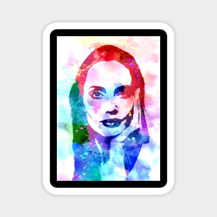 Angelina Jolie Watercolor Magnet