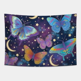 Celestial Butterflies Tapestry
