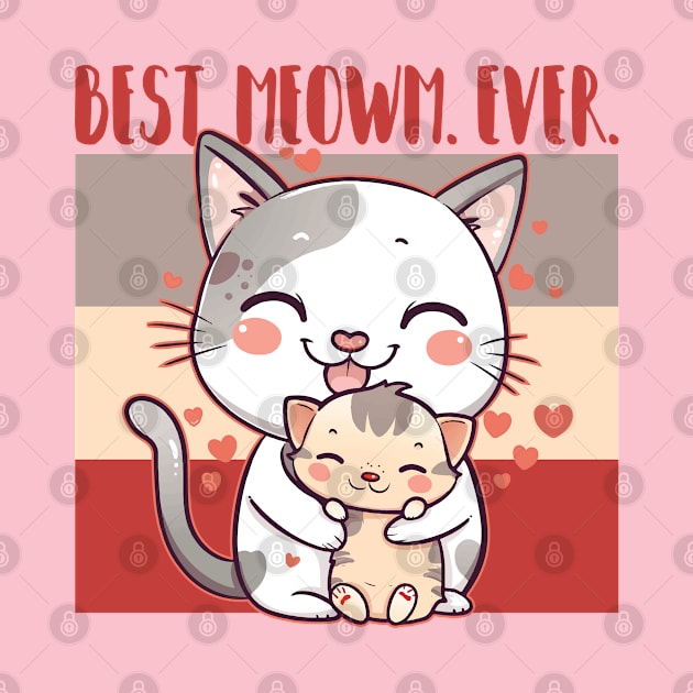 Cat Loving Mom Birthday Mother's Day Gift from Daughter or Son by SeaLAD