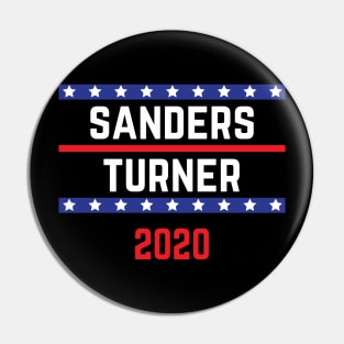 Bernie Sanders 2020 and Nina Turner on the One Ticket Vintage Pin