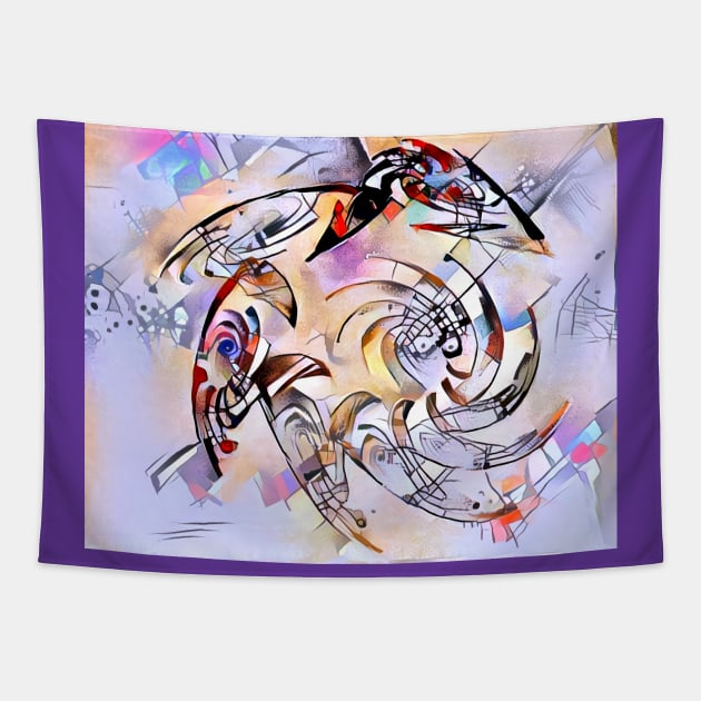 Recherche Record of Jazz Improvisation Tapestry by ArtlyStudio