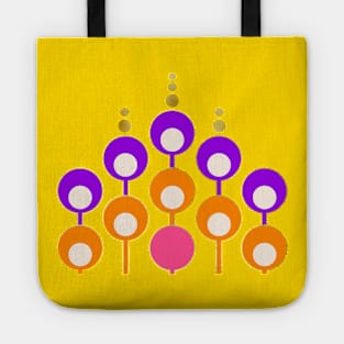 Groovy retro bubbles Tote