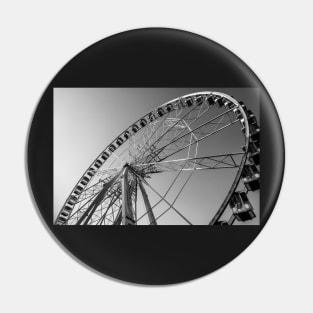 Black White Ferris Wheel Pin