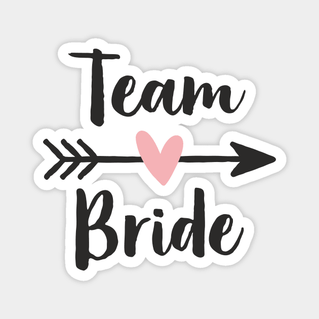 Team Bride Heart Amor Arrow Hen Party